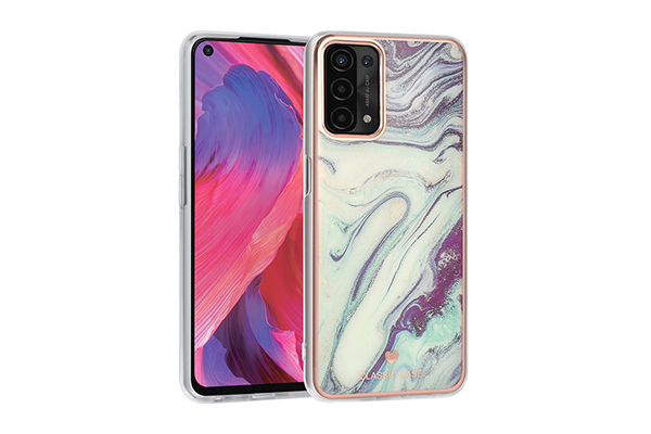UNIQ Classic Oppo A54 & A74 skal - Marble Aquamarine