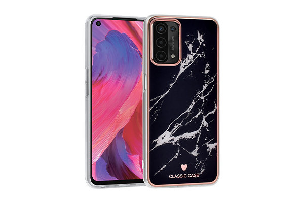 UNIQ Classic Oppo A54 & A74 skal - Marmorsvart