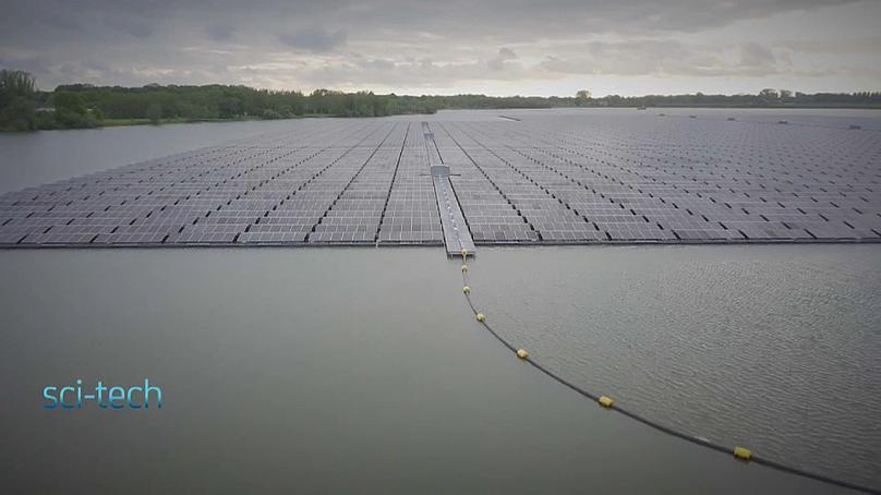 Europas största flytande solpark