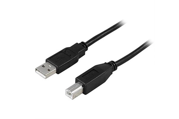 Deltaco laddkabel USB 2.0 - Typ B - 0.5m 