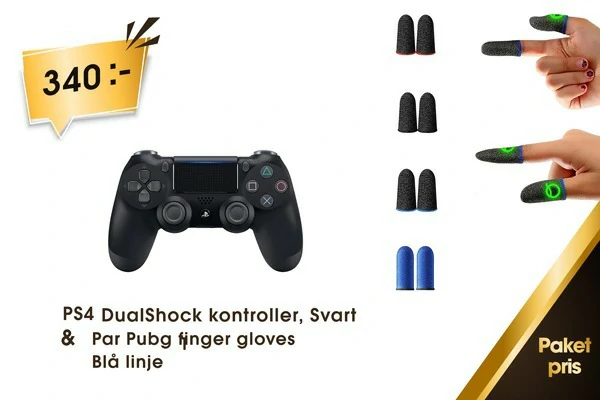 SONY PS4 DualShock kontroller & Pubg finger gloves