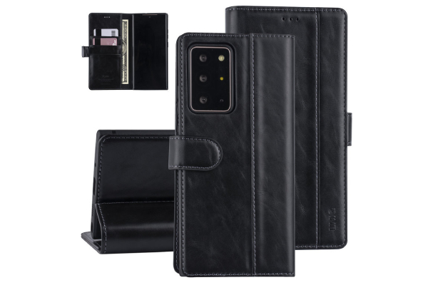  PU-läder Samsung Galaxy Note 20 Ultra fodral - Svart