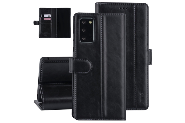 PU läder Samsung Galaxy Note 20 fodral - Svart 