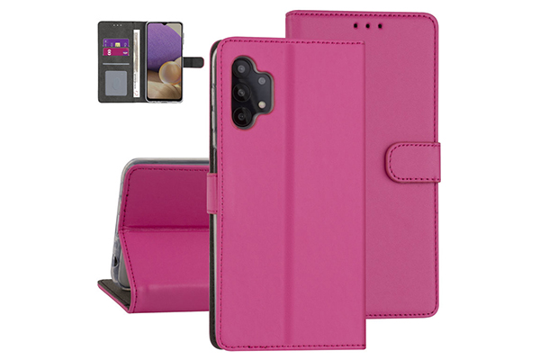 Samsung Galaxy A32 5G Booktype-skal - Hot Pink
