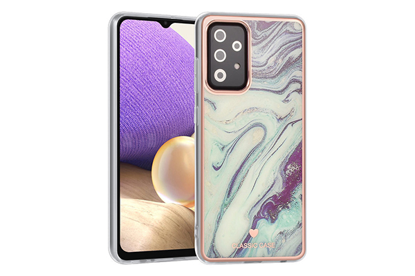UNIQ Classic Samsung Galaxy A52 Skal - Marble Aquamarine