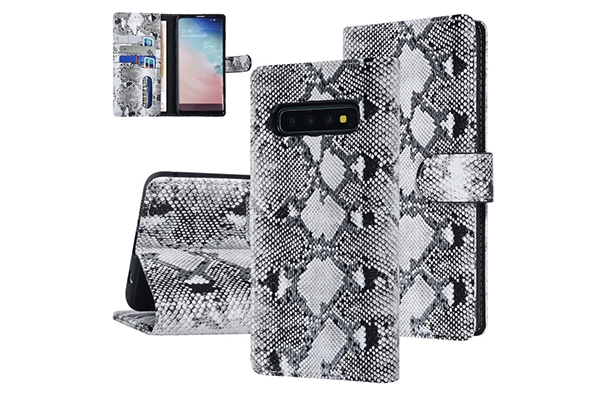 UNIQ Accessory Samsung Galaxy S10 fodral - ormskinn - vit