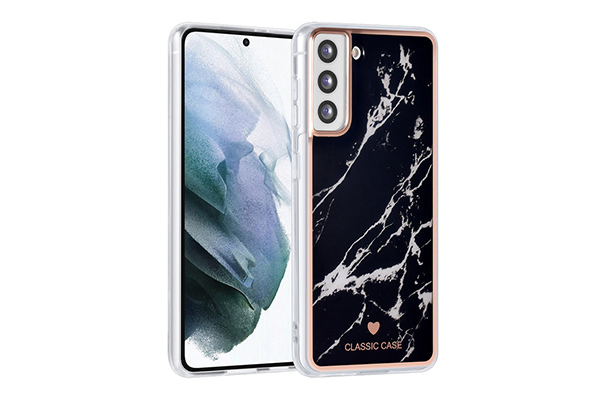 UNIQ Classic Samsung Galaxy S21 Skal - Marmor Svart