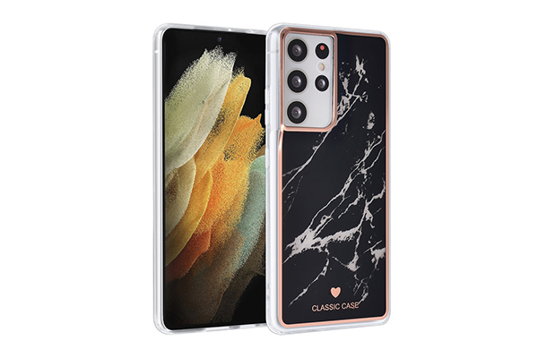 UNIQ Classic Samsung Galaxy S21 Ultra Skal - Marmor Svart