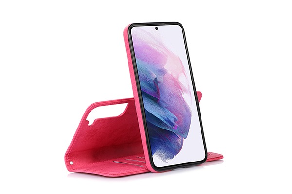 Samsung Galaxy S22 plus Magnetic Flip Fodral, Fuchsia